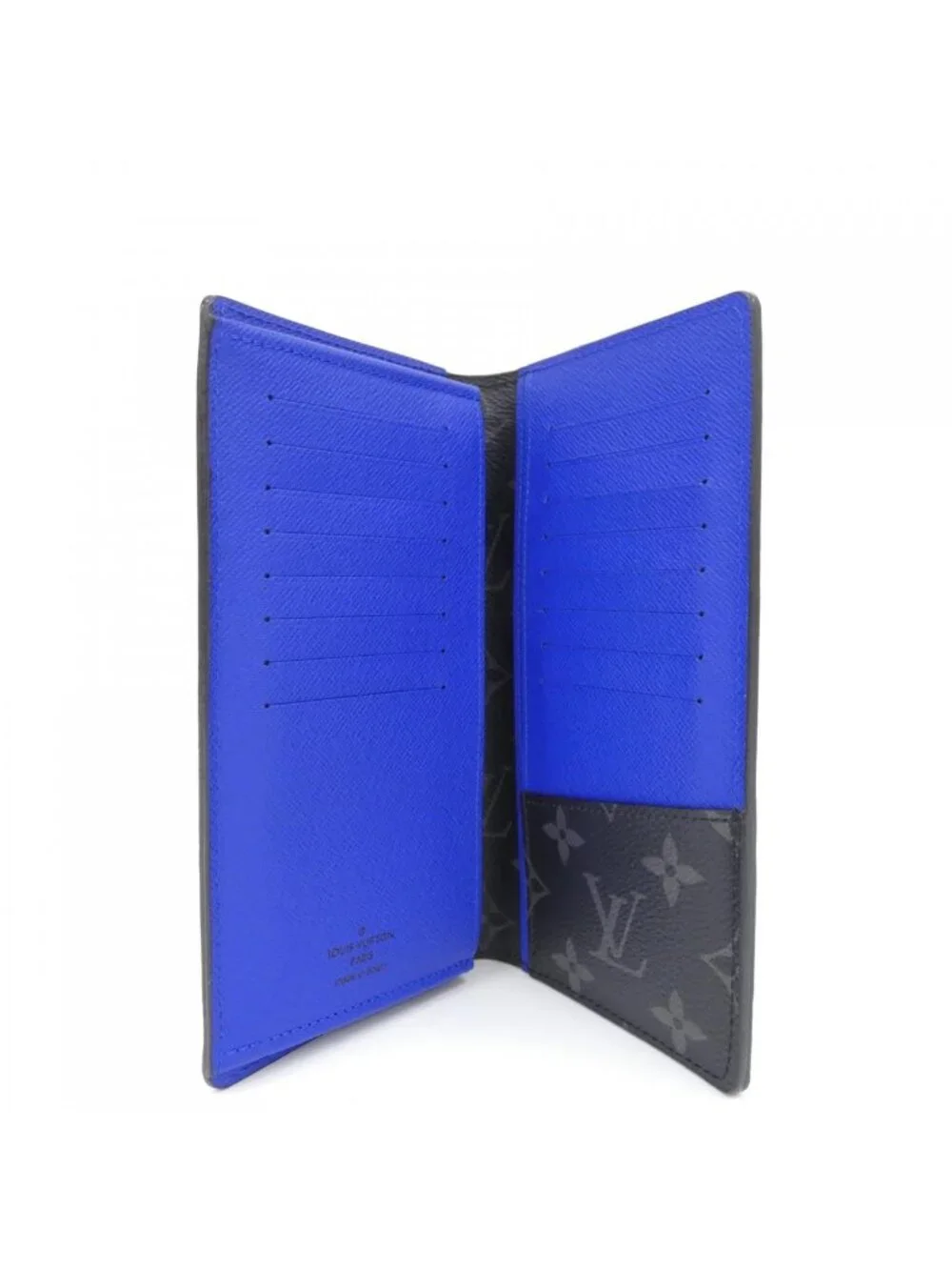 Louis Vuitton Epi Monogram Eclipse Portefeuille Brazza Wallet